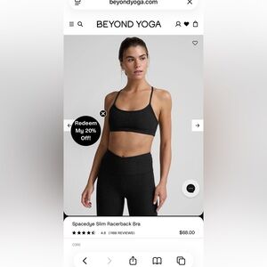 Beyond Yoga- Spacedye Slim Racerback Bra
